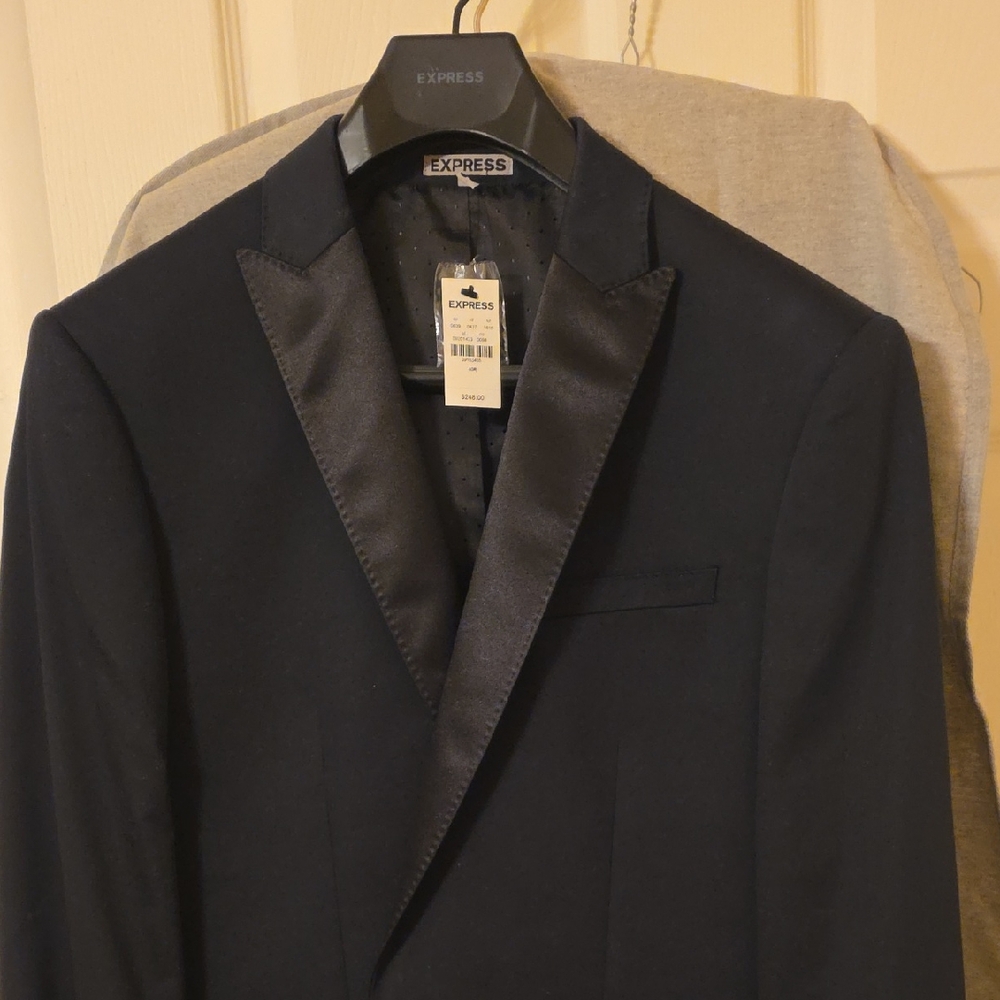 Express Men's Elegant Black Tuxedo Jacket